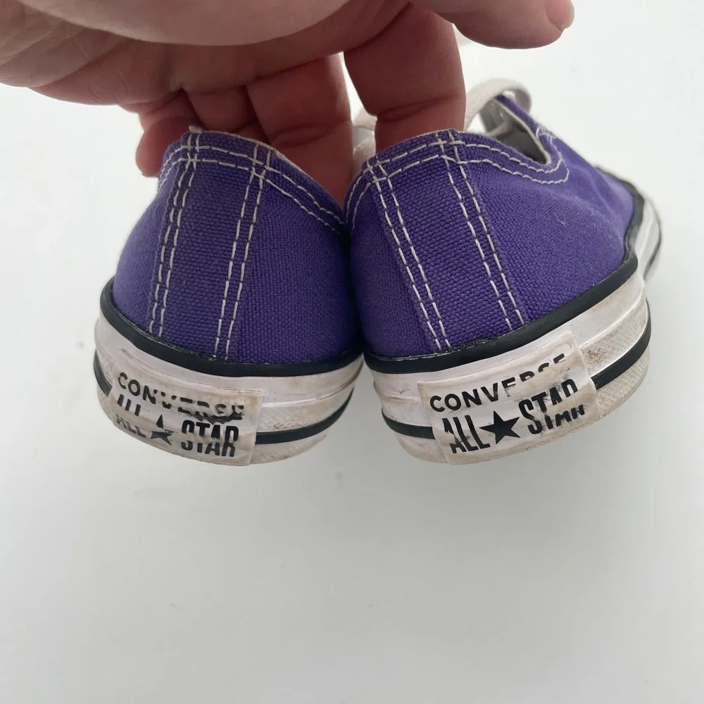 Converse 337837F Purple Canvas Low Top‎ youth Kids All Star Sneakers Size US 1